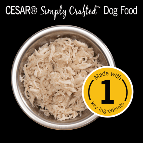 CESAR® SIMPLY CRAFTED™ Wet Dog Food, Chicken image 1