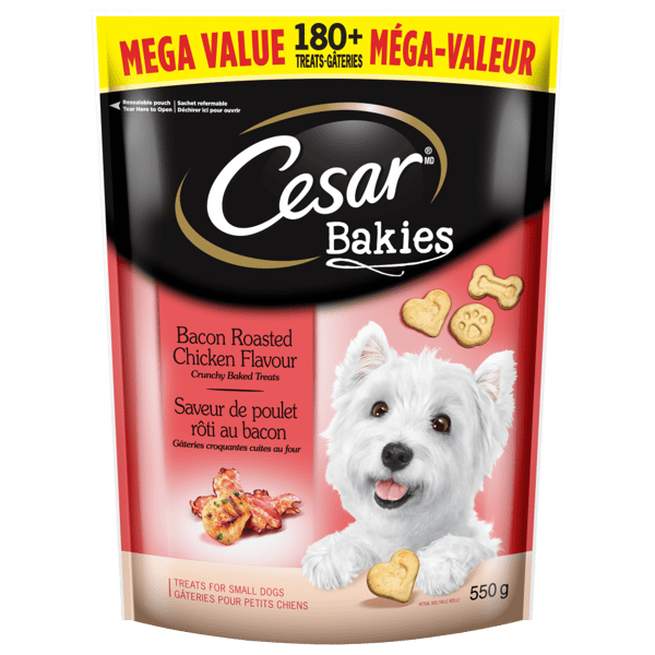 CESAR® Bakies Small Dogs Adult Dog Treats Bacon Roasted Chicken Flavour image 1
