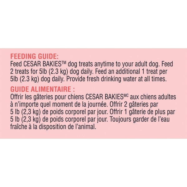 Gâteries pour petits chiens adultes CESAR(MD) Bakies saveur de poulet rôti au bacon image 2
