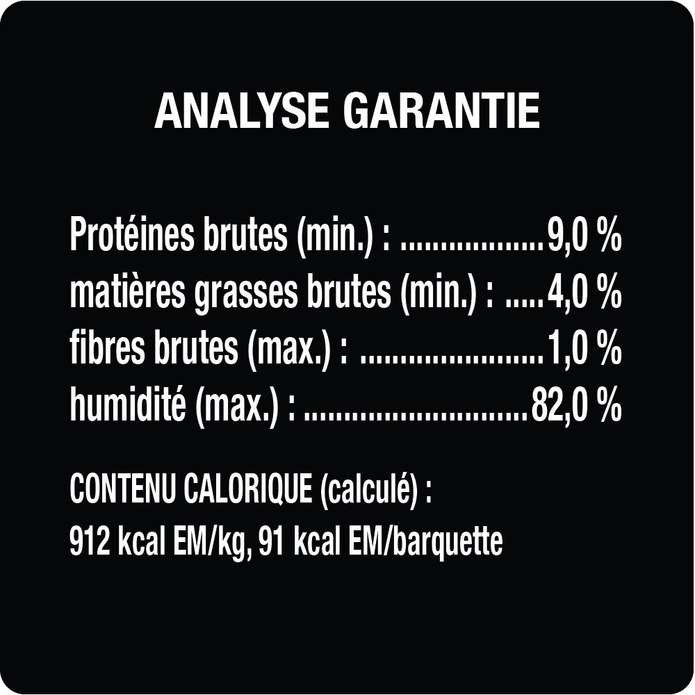 Nourriture humide pour chiens adultes CESAR(MD) pain classique en sauce saveur de filet mignon guaranteed analysis image