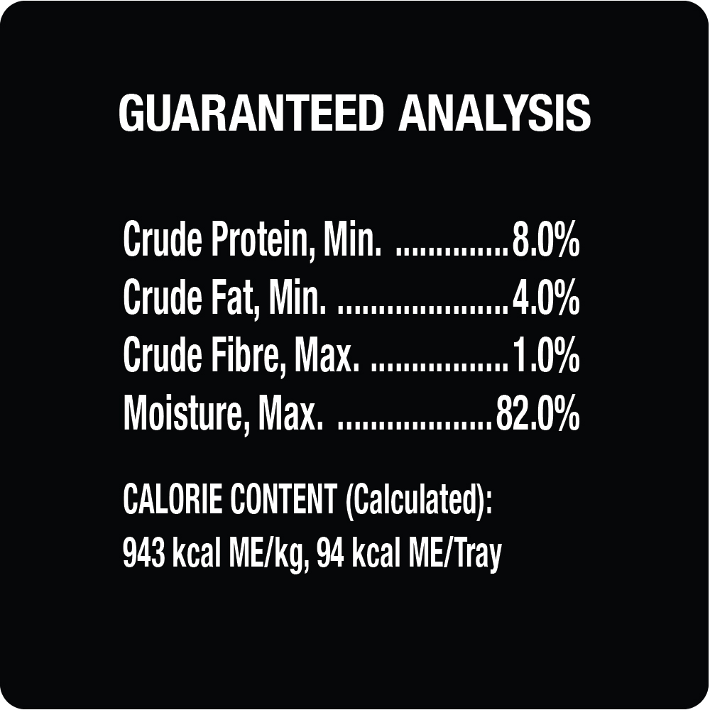 CESAR® Filets in Sauce Wet Dog Food - New York Strip guaranteed analysis image